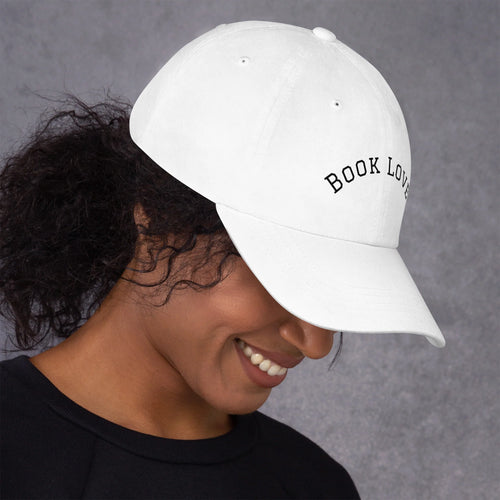 BOOK LOVER | White Hat, Black Embroidery